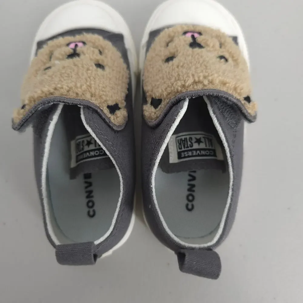 Converse Chuck Taylor All Star Toddler Sherpa Bear Shoes Infant Size 7